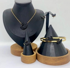 Stainless steel jewelry Necklace Earrings Bangle ring Wholesale for women