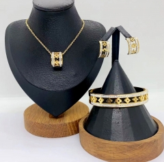 Stainless steel jewelry Necklace Earrings Bangle Wholesale for women