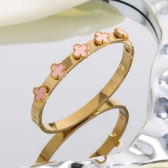 High quality 18K stainless steel  clover VCA Bangles wholesale for women