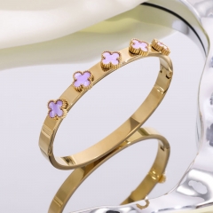 High quality 18K stainless steel  clover VCA Bangles wholesale for women
