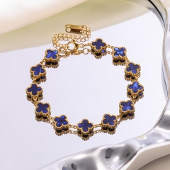 High quality 18K stainless steel 9MM clover VCA Bracelet wholesale for women