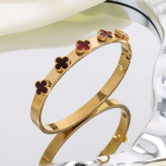High quality 18K stainless steel  clover VCA Bangles wholesale for women