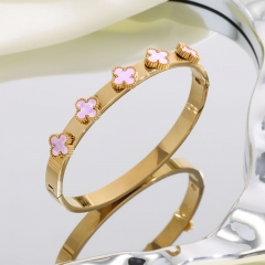 High quality 18K stainless steel  clover VCA Bangles wholesale for women