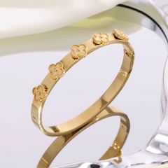 High quality 18K stainless steel  clover VCA Bangles wholesale for women