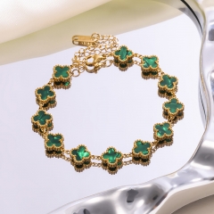 High quality 18K stainless steel 9MM clover VCA Bracelet wholesale for women