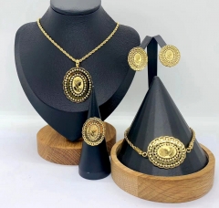 Stainless steel jewelry Necklace Earrings Bangle ring Wholesale for women