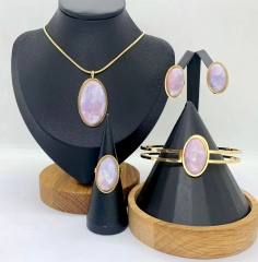Stainless steel jewelry Necklace Earrings Bangle ring Wholesale for women