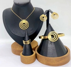 Stainless steel jewelry Necklace Earrings Bangle ring Wholesale for women