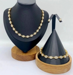 Stainless steel jewelry Necklace Earrings Bangle Wholesale for women