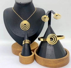 Stainless steel jewelry Necklace Earrings Bangle ring Wholesale for women