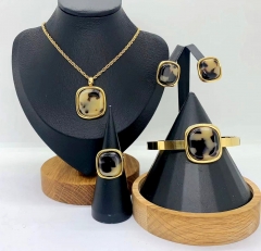 Stainless steel jewelry Necklace Earrings Bangle ring Wholesale for women