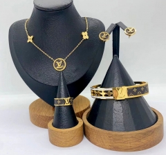 Stainless steel jewelry Necklace Earrings Bangle ring Wholesale for women