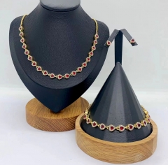 Stainless steel jewelry Necklace Earrings Bangle Wholesale for women
