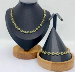 Stainless steel jewelry Necklace Earrings Bangle Wholesale for women