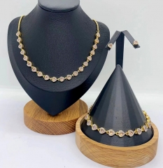 Stainless steel jewelry Necklace Earrings Bangle Wholesale for women