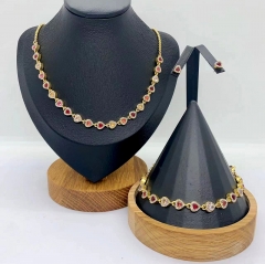 Stainless steel jewelry Necklace Earrings Bangle Wholesale for women
