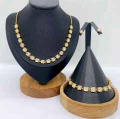 Stainless steel jewelry Necklace Earrings Bangle Wholesale for women