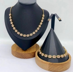 Stainless steel jewelry Necklace Earrings Bangle Wholesale for women