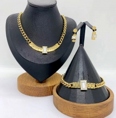 Stainless steel jewelry Necklace Earrings Bangle Wholesale for women