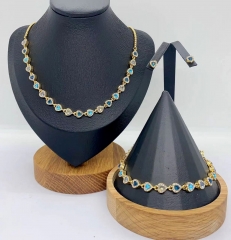 Stainless steel jewelry Necklace Earrings Bangle Wholesale for women