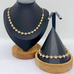 Stainless steel jewelry Necklace Earrings Bangle Wholesale for women