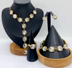 Stainless steel jewelry Necklace Earrings bracelet ring Wholesale for women