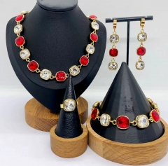 Stainless steel jewelry Necklace Earrings bracelet ring Wholesale for women