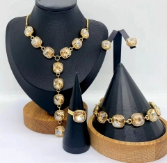 Stainless steel jewelry Necklace Earrings bracelet ring Wholesale for women