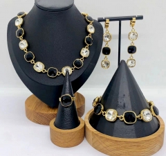 Stainless steel jewelry Necklace Earrings bracelet ring Wholesale for women
