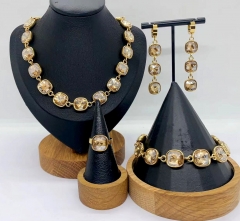 Stainless steel jewelry Necklace Earrings bracelet ring Wholesale for women