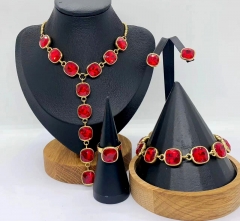 Stainless steel jewelry Necklace Earrings bracelet ring Wholesale for women