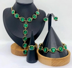 Stainless steel jewelry Necklace Earrings bracelet ring Wholesale for women