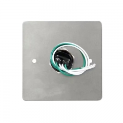 Metal outdoor waterproof exit button