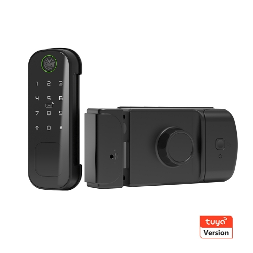 T300 Aluminum Alloy Outdoor Waterproof Tuya APP/ Fingerprint / Password Smart Door Lock