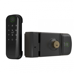 T300 Aluminum Alloy Outdoor Waterproof Tuya APP/ Fingerprint / Password Smart Door Lock