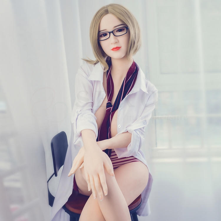 Big breasted, office girl, realistic doll