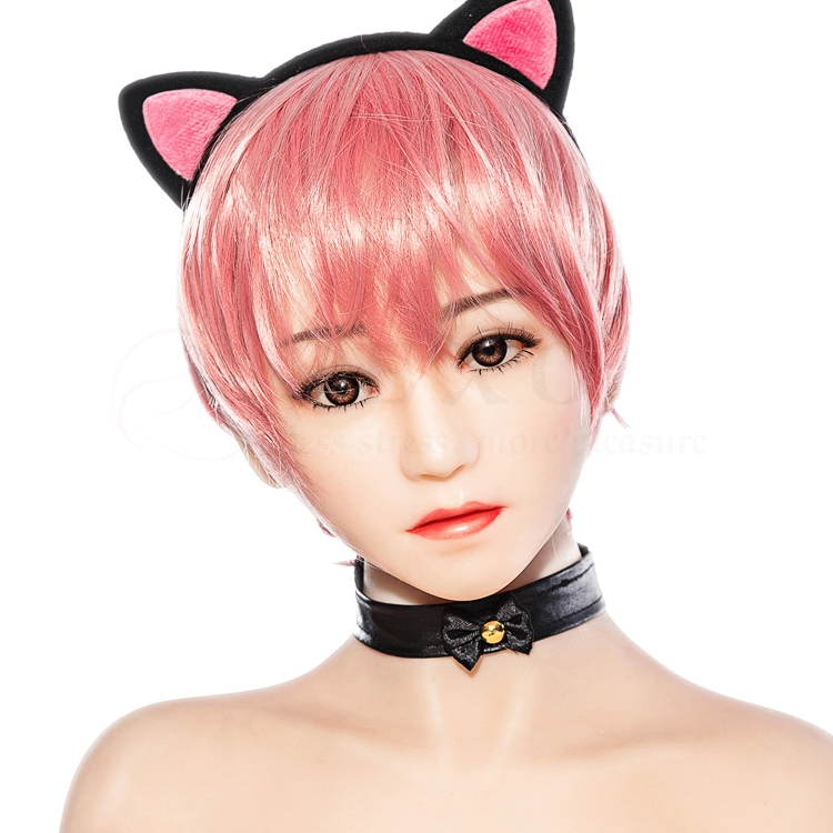 Charming pink lady, nifty girl, cat ears, silicon dolls