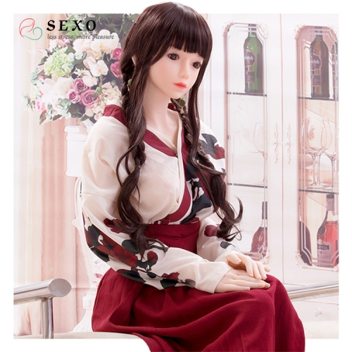 SEXO 160cm Cosplay Japanese ancient girl kimono silicon wives sex dolls