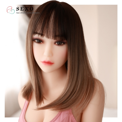 SEXO 166cm Japanese student skinny slim body bigbreast silicone dolls silicon sex doll