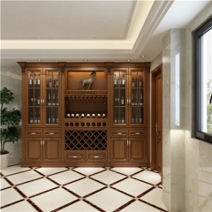 custom wood wine cabinet