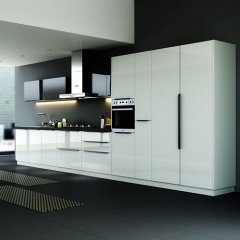 I-shaped Modern Simple White Acrylic Kitchen Cabinet