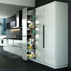 I-shaped Modern Simple White Acrylic Kitchen Cabinet