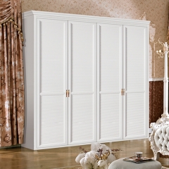 white bedroom swing door wooden wardrobe