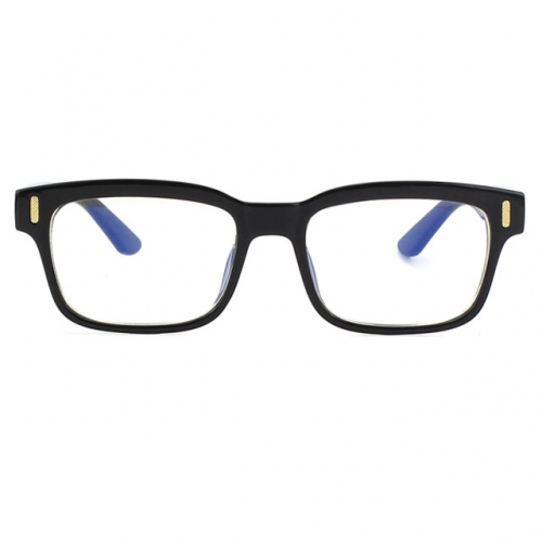 CGID Square Vintage Anti Blue Light Eye Strain and UV Light Glasses,Transparent Lens