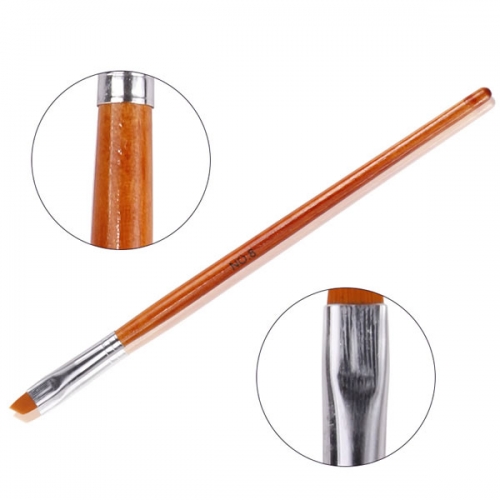W59-4  orange handle design gel nailart brushes