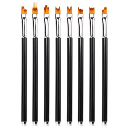 NBS-81 Nail Art Brush Set UV Gel Polish Gradient Color Tips