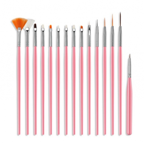 NBS-04  15 pcs/set Decorations Tools Professional Nail Art Brushes Painting Pen