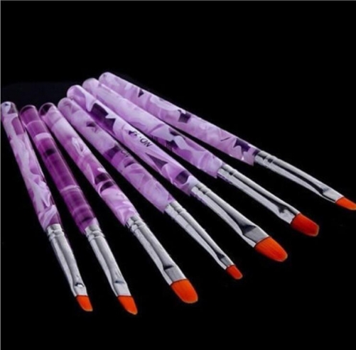 NBS-24  7pcs Nail Design Painting Tool Pen Polish Kit Beauty Nail Art Brush Set