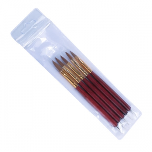 HDT-20 5 PCS Double Head Nail Art Pencils Painting Dotting Acrylic UV Gel