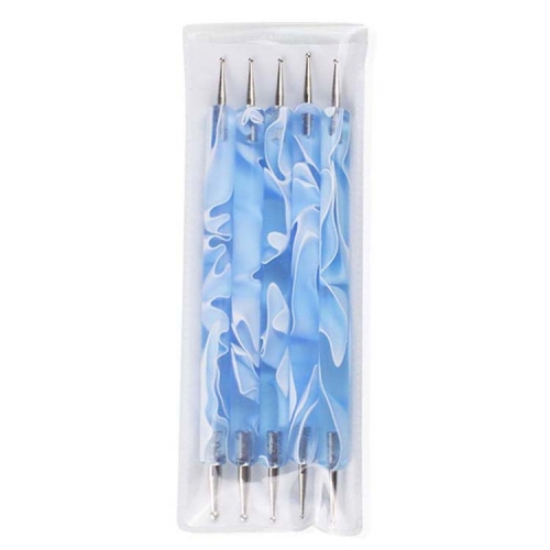 HDT-05 5 pcs Charming DIY Dotting Pen Decoration for UV Gel Beauty Tool Nail Art